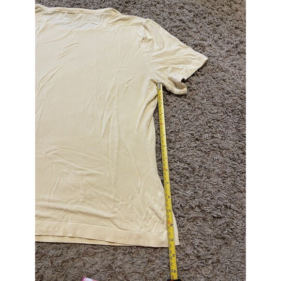 Butter Yellow St. John Sport Women's Tshirt, Size L - Picture 10 of 10